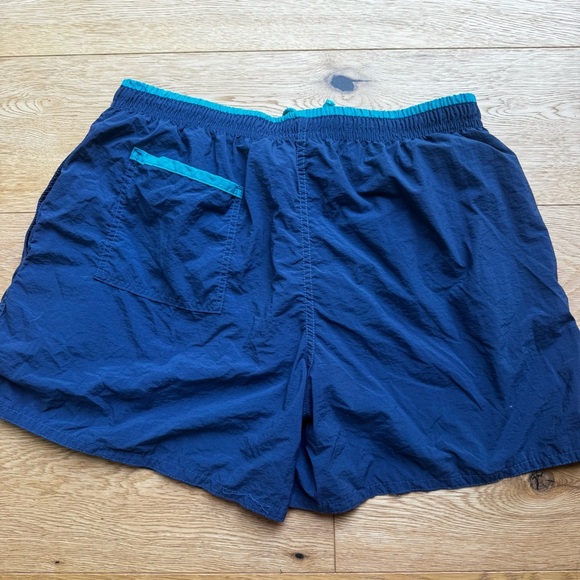 VINTAGE SUN SATIONS SPORTS WEAR BLUE SWIM SHORTS - L - Picture 9 of 15